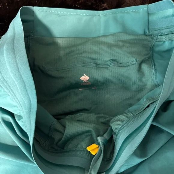 Rabbit Teal Women's Athletic Shorts - Picture 3 of 4